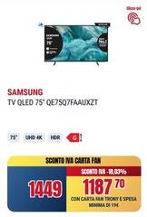 Samsung - Tv Qled 75'' QE75Q7FAUXZT
