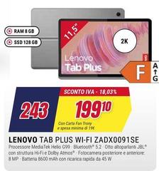 Lenovo - Tab Plus Wi-fi ZADX0091SE