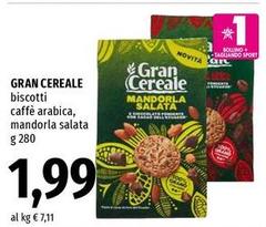 Gran cereale - Biscotti Caffè Arabica, Mandorla Salata