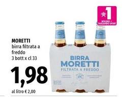 Moretti - Birra Filtrata A Freddo