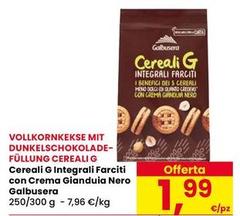 Galbusera - Cereali G Integrali Farciti Con Crema Gianduia Nero