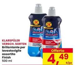 Finish - Versuch. Sorten Brillantante Per Lavastoviglie