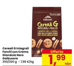 Galbusera - Cereali G Integrali Farciti Con Crema Gianduia Nero