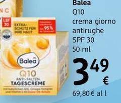 Balea - Q10 Crema Giorno Rassodante E Anti-Rughe Spf 30 50 Ml