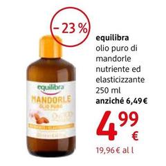 Equilibra - Olio Puro Di Mandorle Nutriente Ed Elasticizzante 250 Ml