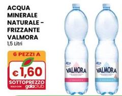 Valmora - Acqua  Minerale Naturale - Frizzante 1,5 Litri