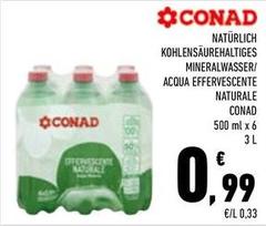 Conad - Acqua Effervescente Naturale