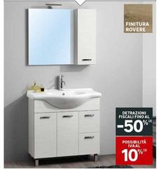 Mobile Da Bagno Nicole Finitura Bianco Frassino