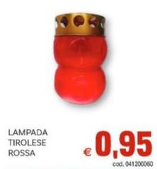 Lampada Tirolese Rossa