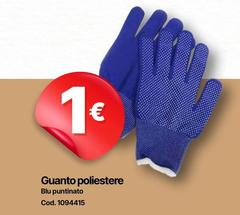 Blu - Guanto Poliestere
