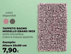 Irge - Tappeto Bagno Modello Ebano
