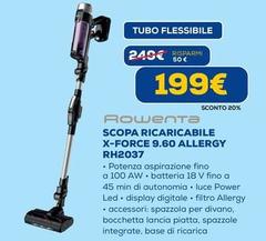 Rowenta - Scopa Ricaricabile X-Force 9.60 Allergy RH2037