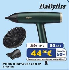 Babyliss - Phon Digitale 1700 W D-6555DE