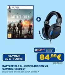 Sony - Battlefield 6 + Cuffia Bigben V3 Gaming Headset