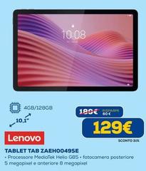 Lenovo - Tablet Tab ZAEH0049SE
