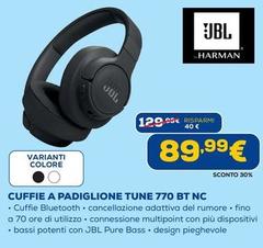 Jbl - Cuffie A Padiglione Tune 770 Bt Nc