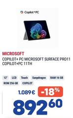 Microsoft - Copilot+Pc Surface Pro11 Copilot+Pc 11th