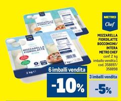 Metro chef - Mozzarella Fiordilatte Bocconcini/ Intera