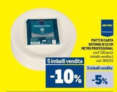 Piatti Di Carta Rotondi 23 Cm