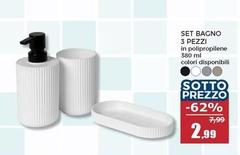 Set Bagno 3 Pezzi