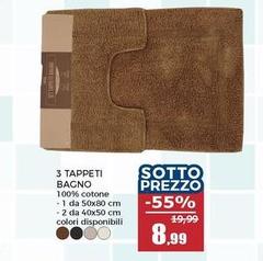 3 Tappeti Bagno