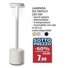 Lampada Da Tavolo Led 3W