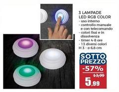 3 Lampade Led Rgb Color