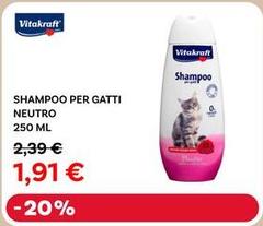 Vitakraft - Shampoo Per Gatti Neutro