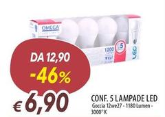Omega - Conf. 5 Lampade Led