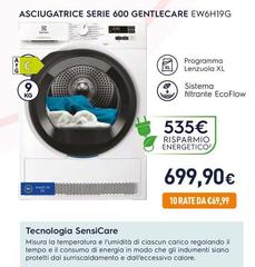 Electrolux - Ascigatrice Serie 600 Gentilcare EW6H19G