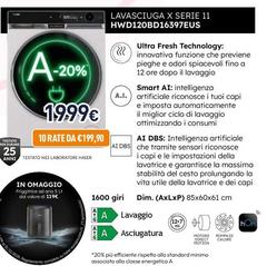 Haier - Lavasciuga X Serie 11 HWD120BD16397EUS