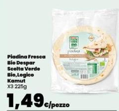 Despar - Piadina Fresca Bio Scelta Verde Bio, Logico Kamut