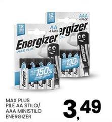Energizer - Max Plus Pile Aa Stilo/Aaa Ministilo