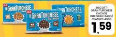 Biscotti Gran Turchese Cacao/ Integrale