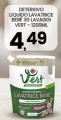 Vert - Detersivo Liquido Lavatrice Bebe 30 Lavaggi