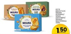 Misura - Fette Biscottate Integrali/ Zucchero/ Segale/ Multicereali