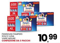 Pampers - Pannolini Sole E Luna Varie Misure Confezione Da 3 Pacchi