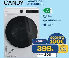 Candy - Lavatrice Bp 49SBL8-S