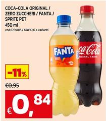 Coca Cola - Original/ Zero Zuccheri/Fanta/ Sprite Pet