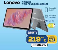 Lenovo - Tablet Tab Plus ZADX0091SE