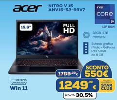 Acer - Nitro V 15 Anv15-52-99v7
