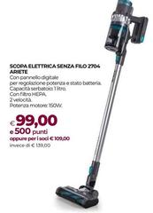 Ariete - Scopa Elettrica Senza Filo 2704
