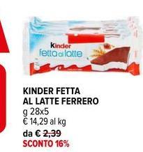 Ferrero - Kinder Fetta Al Latte