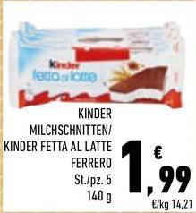 Ferrero - Kinder Fetta Al Latte