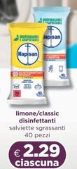 Napisan - Limone/classic Disinfettanti Salviette Sgrassanti