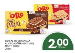 Oro saiwa - Cereal Yo Vitasnella Al Cacao/Fermenti Vivi/Frutti Rossi