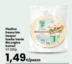 Despar - Piadina Fresca Bio Scelta Verde Bio, Logico Kamut