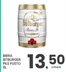 Bitburger - Birra  Pils Fusto