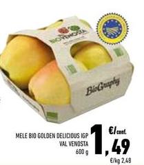 Val venosta - Mele Bio Golden Delicious IGP