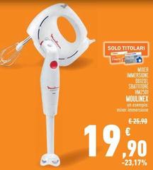 Moulinex - Mixer Immersione Dolzioli Sbattitore Hm25010